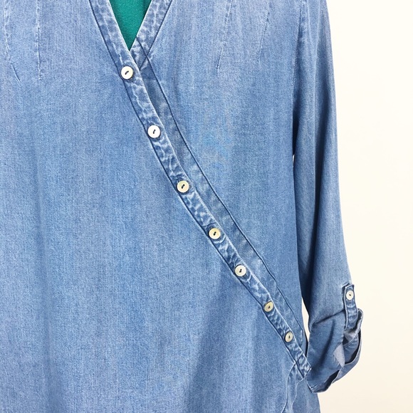 NWOT Soft Surroundings Soft Crossover-Front Tunic - Picture 2 of 6